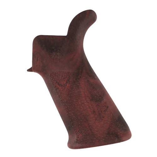 Hogue AR-15/M-16 Rubber Grip Beavertail - Red Lava, No Finger Grooves